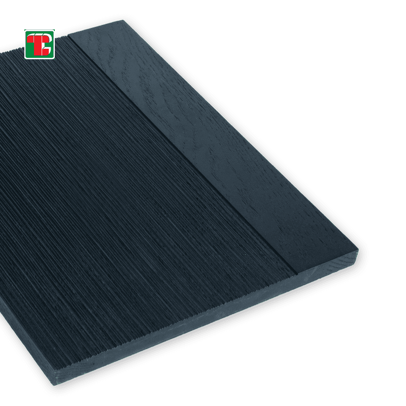 Black Brushed Linear Groove 3D wood wall panel decorative wood panel 2
