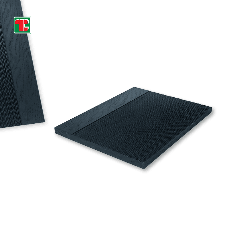 Black Brushed Linear Groove 3D wood wall panel decorative wood panel 3