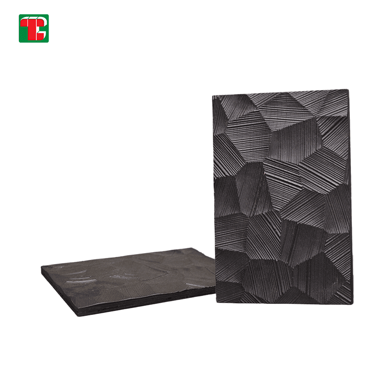 Black Faceted Rock Texture 3D wood wall panel decorative wood panel 2