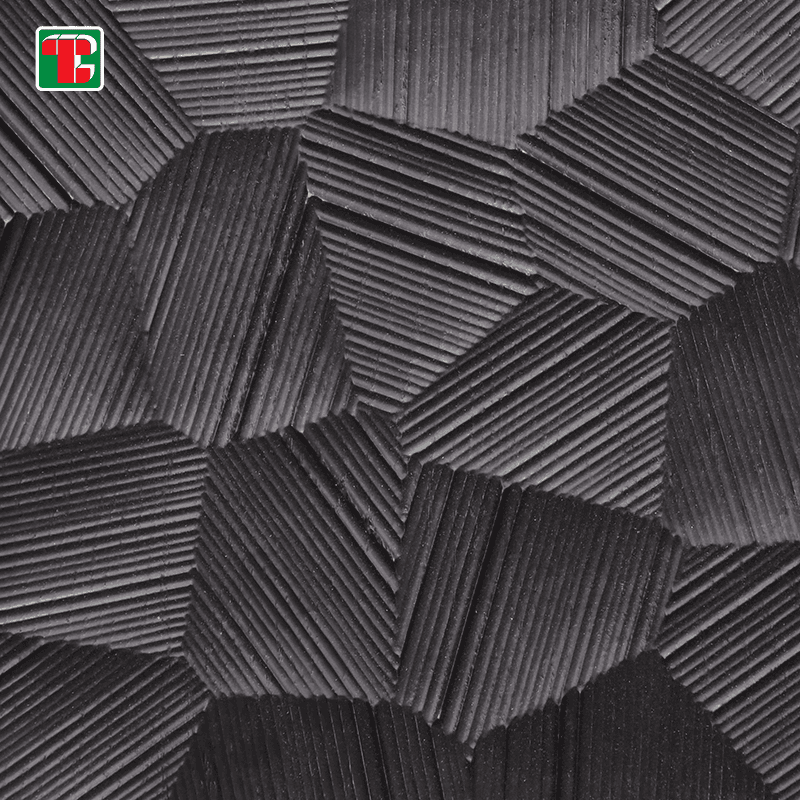 Black Faceted Rock Texture 3D wood wall panel decorative wood panel 4