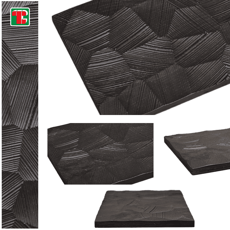 Black Faceted Rock Texture 3D wood wall panel decorative wood panel 5
