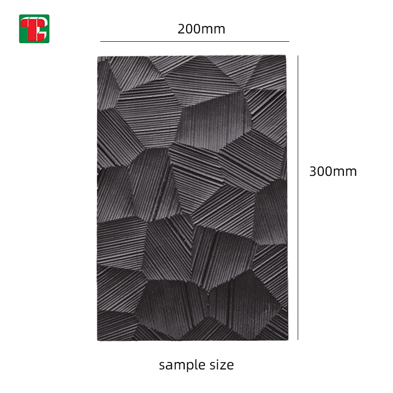 Black Faceted Rock Texture 3D wood wall panel decorative wood panel 6