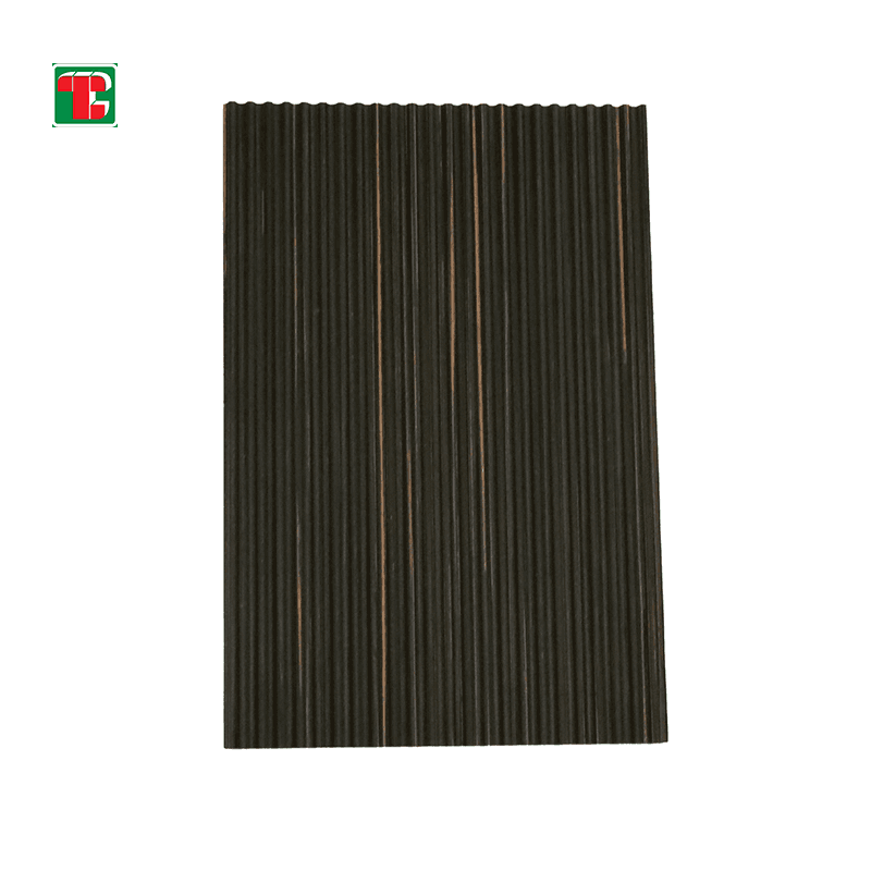 Black Fine Fluted Slat 3D wood wall panel decorative wood panel 6