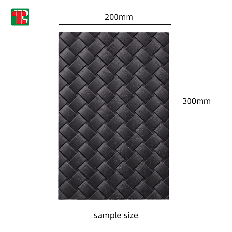 Black Quilted Diamond Texture 3D wood wall panel decorative wood panel 6