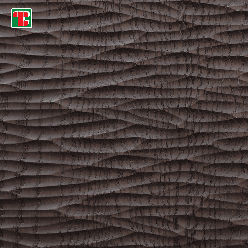 Carved Stripe Texture 3D wood wall panel decorative wood panel 4