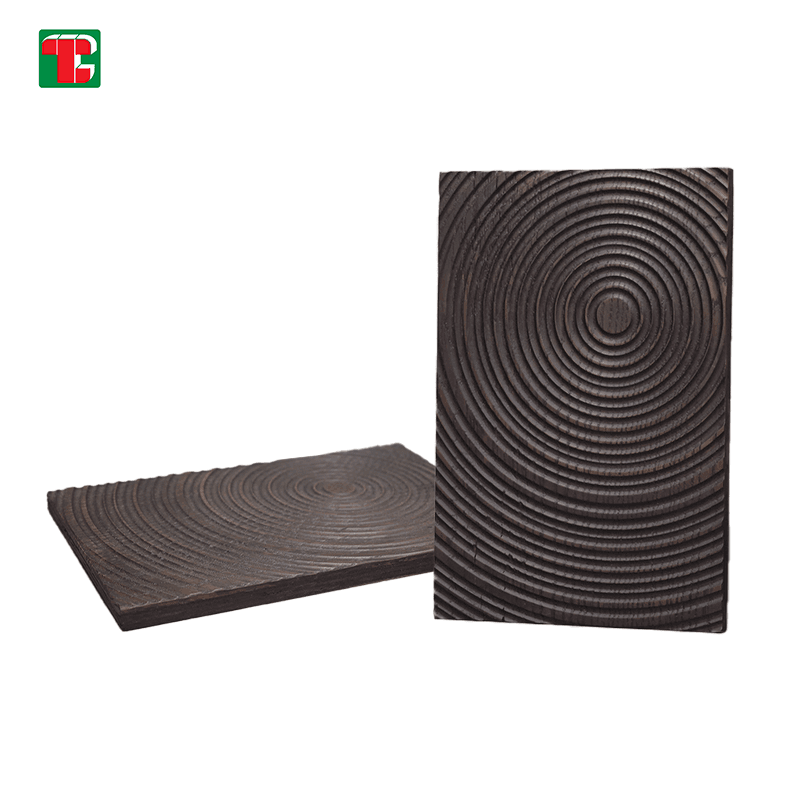 Circular Ripple Texture 3D wood wall panel decorative wood panel 2
