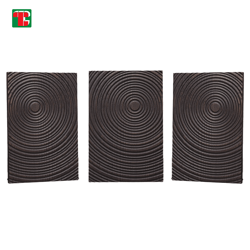 Circular Ripple Texture 3D wood wall panel decorative wood panel 3