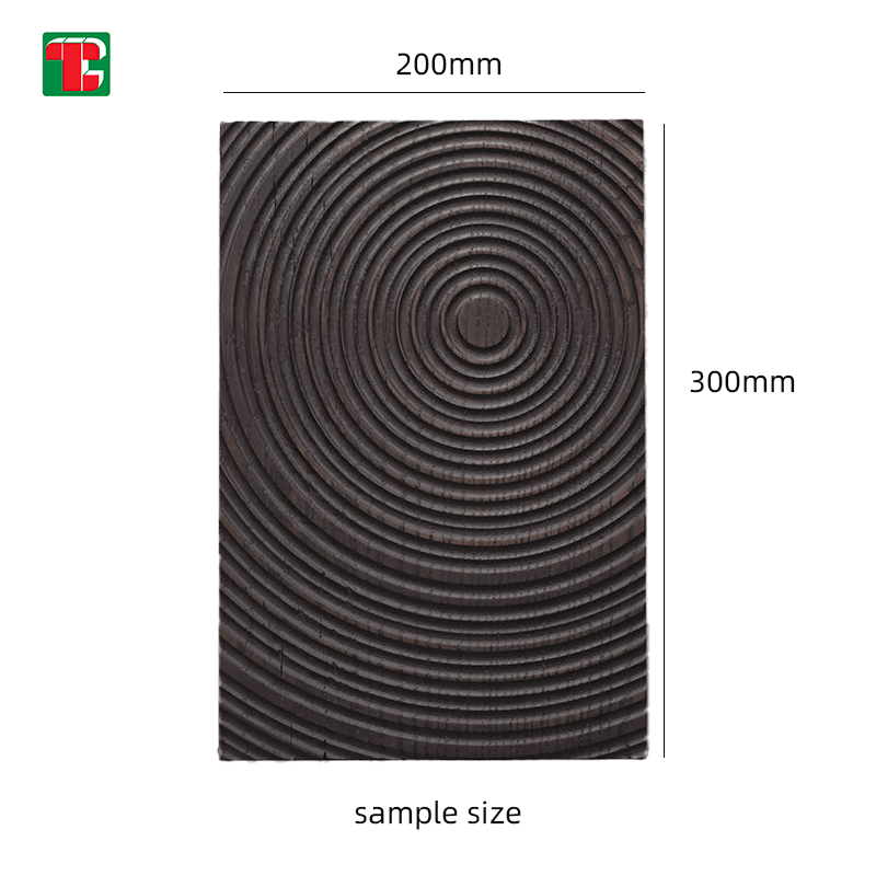 Circular Ripple Texture 3D wood wall panel decorative wood panel 6