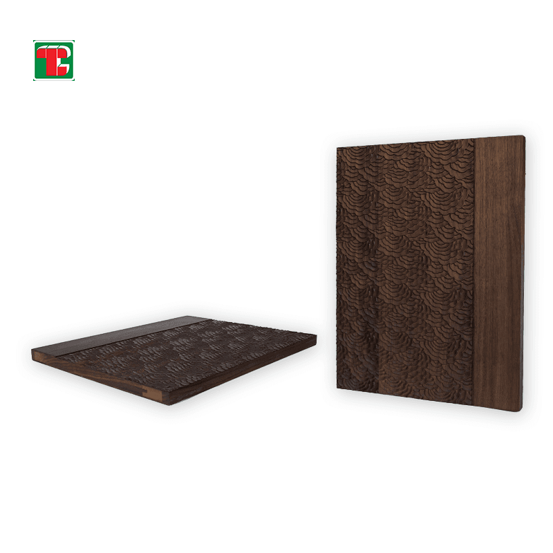 Dark Diamond Pattern 3D wood wall panel decorative wood panel 2
