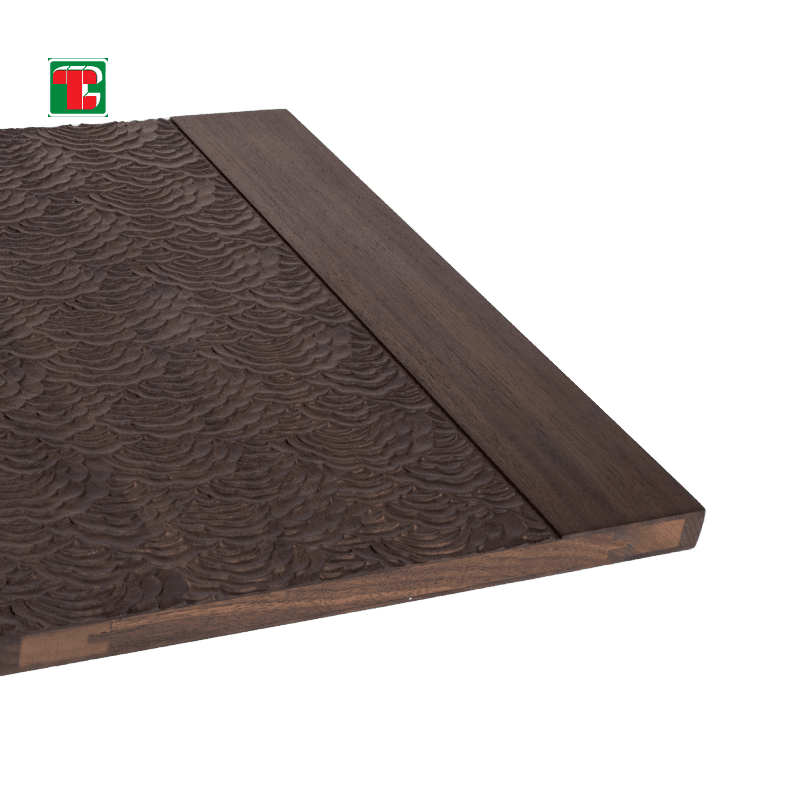 Dark Diamond Pattern 3D wood wall panel decorative wood panel 3