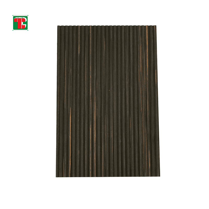 Dark Narrow Fluted Slat 3D wood wall panel decorative wood panel 6