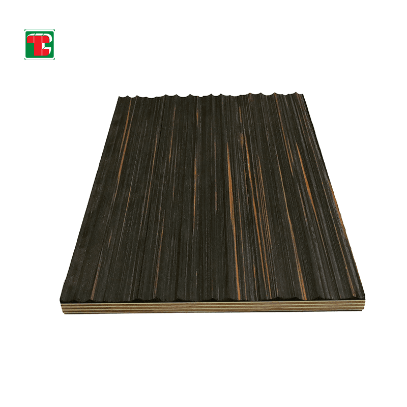 Dark Smoked Fluted Texture 3D wood wall panel decorative wood panel 3