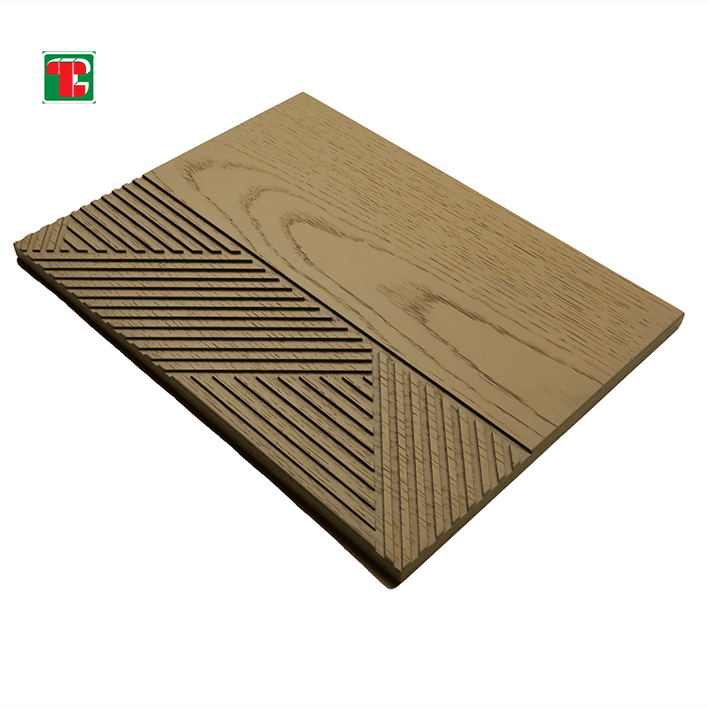 Geometric Line Groove 3D wood wall panel decorative wood panel 5