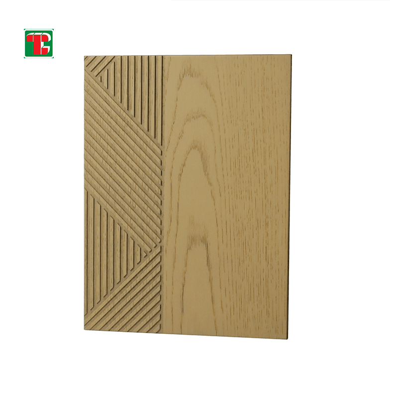 Geometric Line Groove 3D wood wall panel decorative wood panel 7