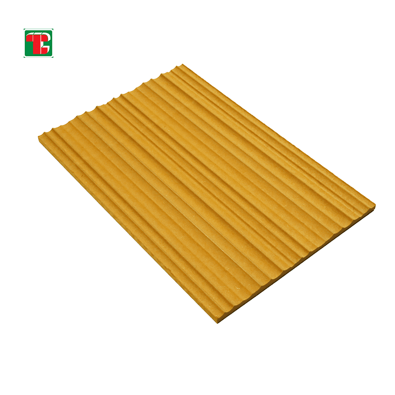 Golden Fluted Wood Slat 3D wood wall panel decorative wood panel 3