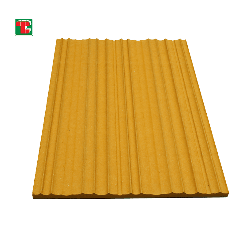 Golden Fluted Wood Slat 3D wood wall panel decorative wood panel 4