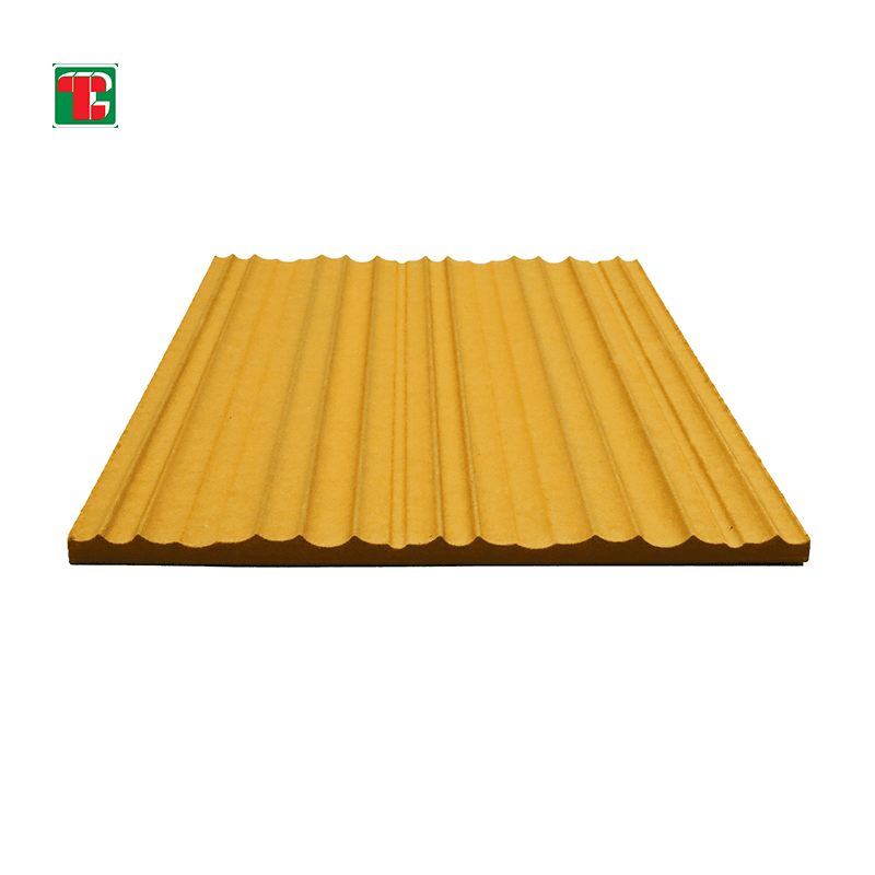 Golden Fluted Wood Slat 3D wood wall panel decorative wood panel 5