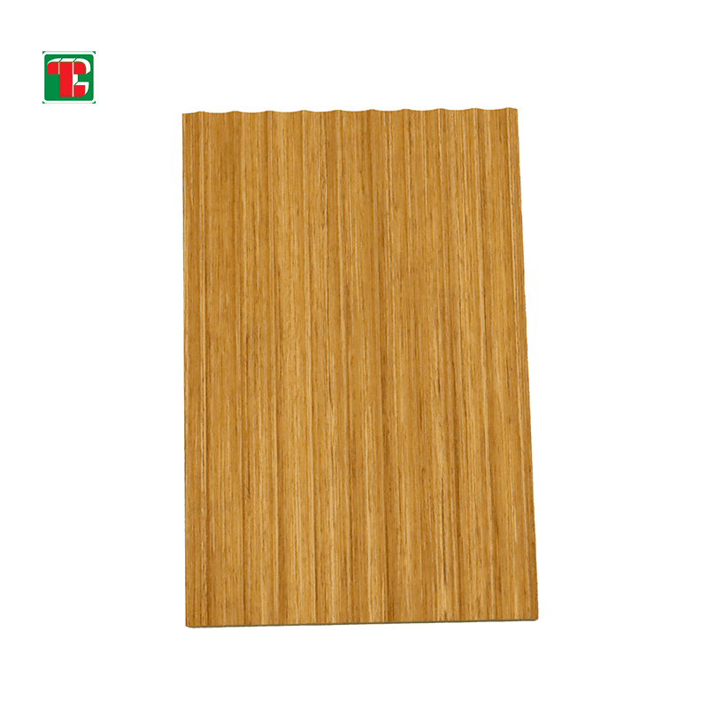 Golden Oak Narrow Fluted 3D wood wall panel decorative wood panel 6