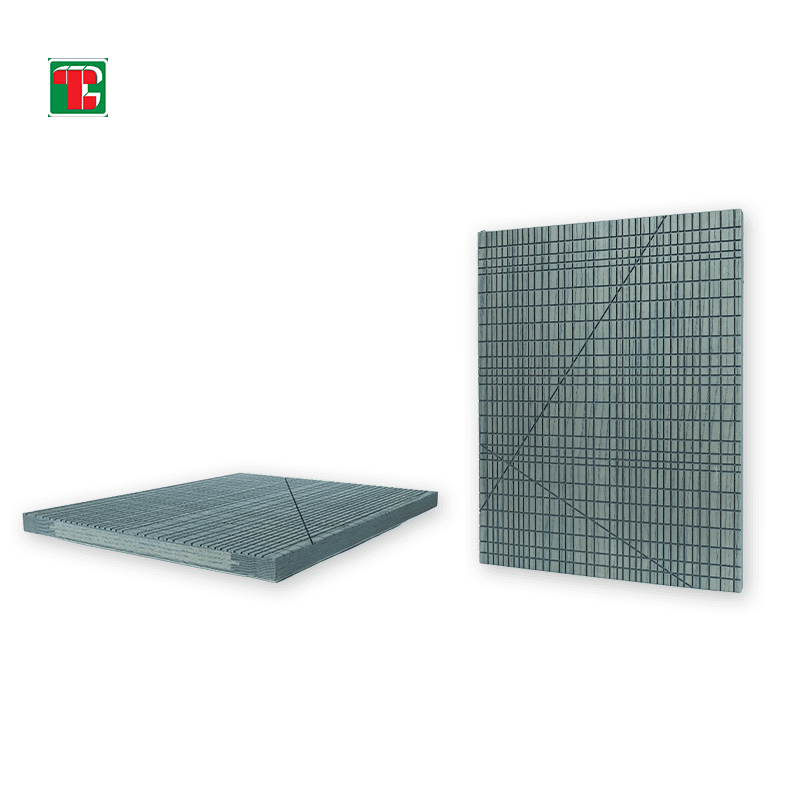 Grey Geometric Grid 3D wood wall panel decorative wood panel 2