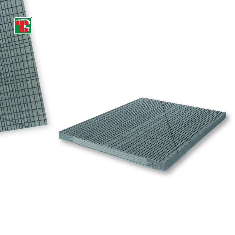 Grey Geometric Grid 3D wood wall panel decorative wood panel 3