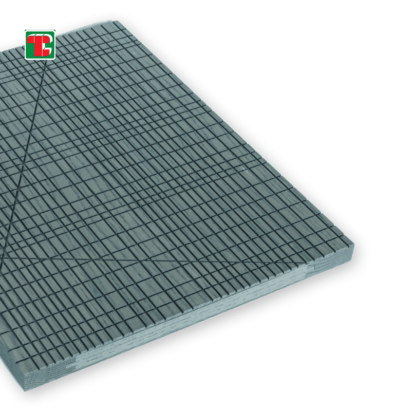 Grey Geometric Grid 3D wood wall panel decorative wood panel 4