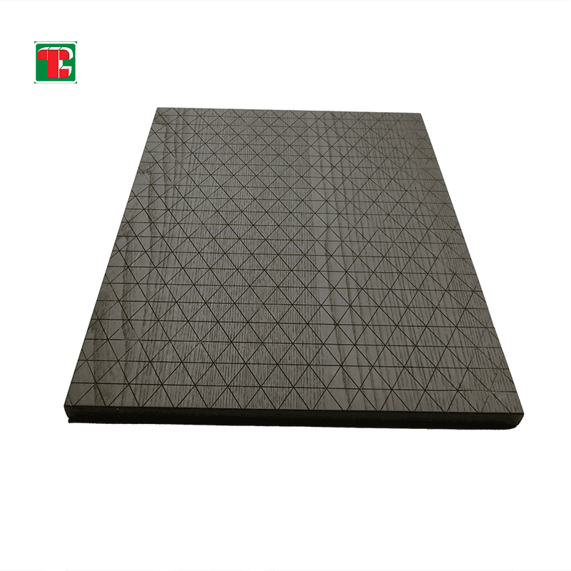 Grey Textured Grid Pattern 3D wood wall panel decorative wood panel 2