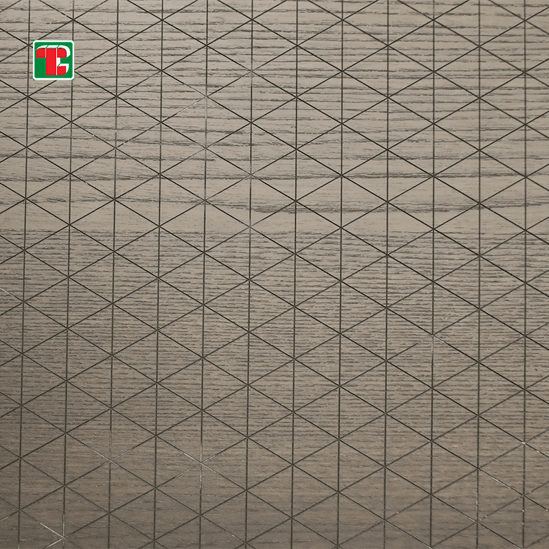 Grey Textured Grid Pattern 3D wood wall panel decorative wood panel 5