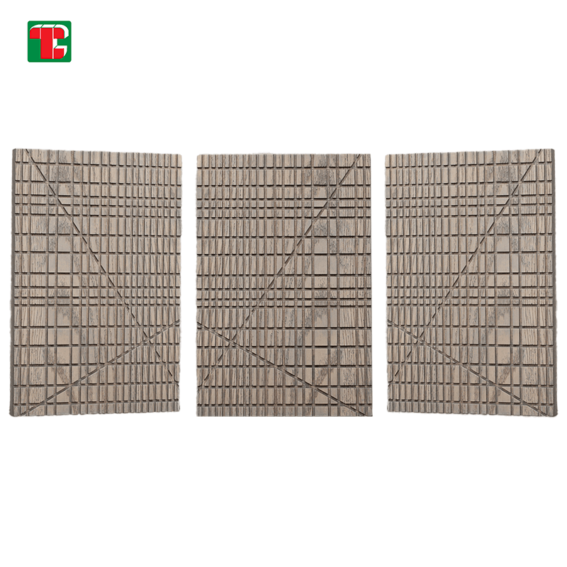 Light Geometric Groove 3D wood wall panel decorative wood panel 3