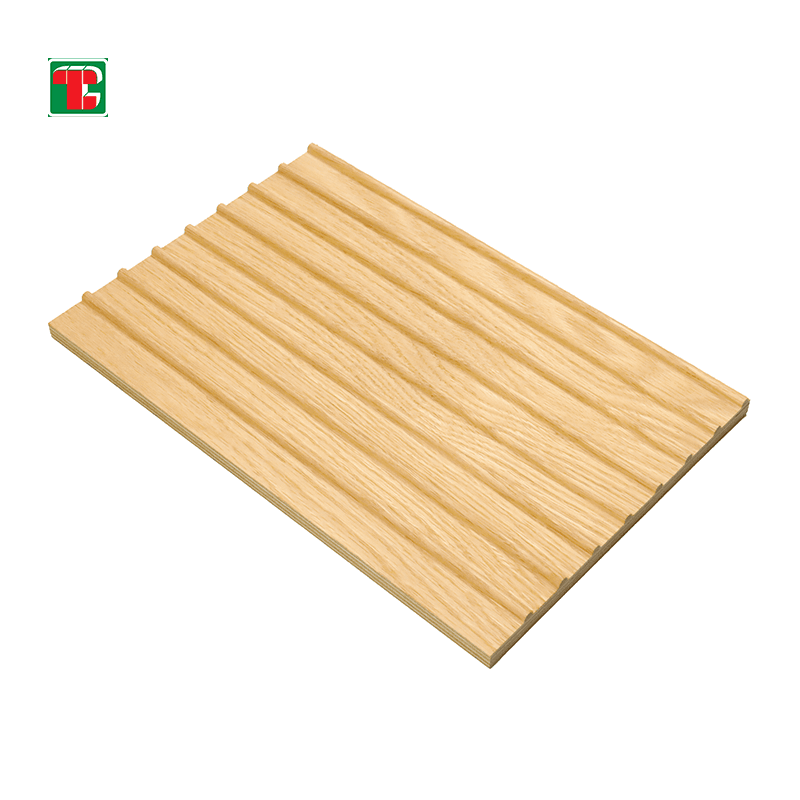 Light Pine Wide Fluted Slat 3D wood wall panel decorative wood panel 2
