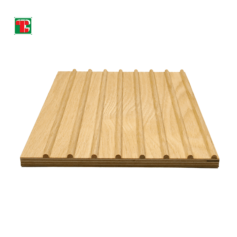 Light Pine Wide Fluted Slat 3D wood wall panel decorative wood panel 4