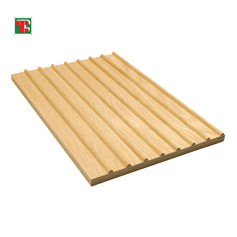 Light Pine Wide Fluted Slat 3D wood wall panel decorative wood panel 5