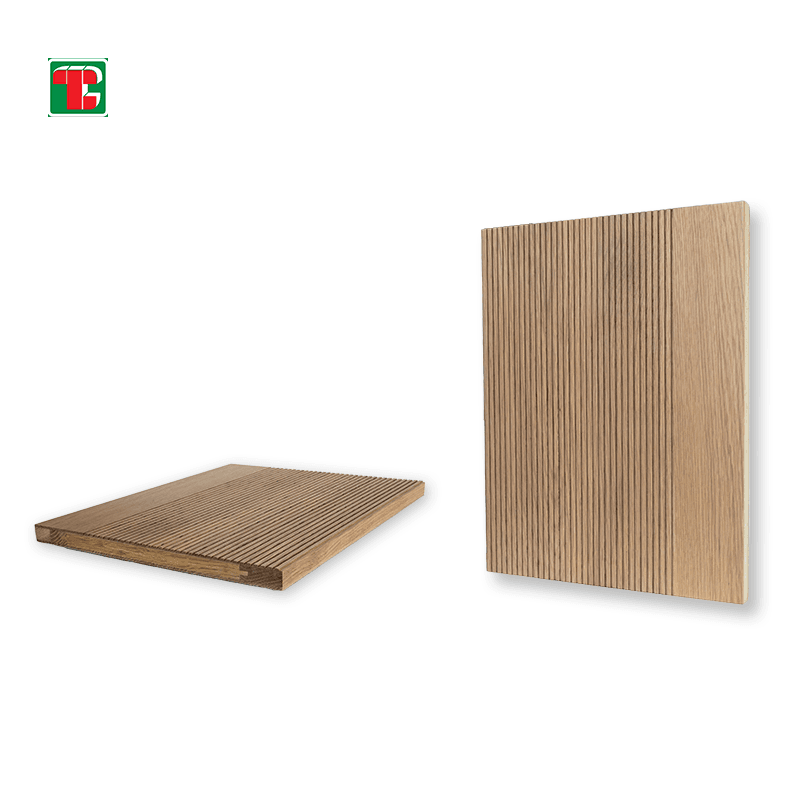 Linear Fluted Slat 3D wood wall panel decorative wood panel 2