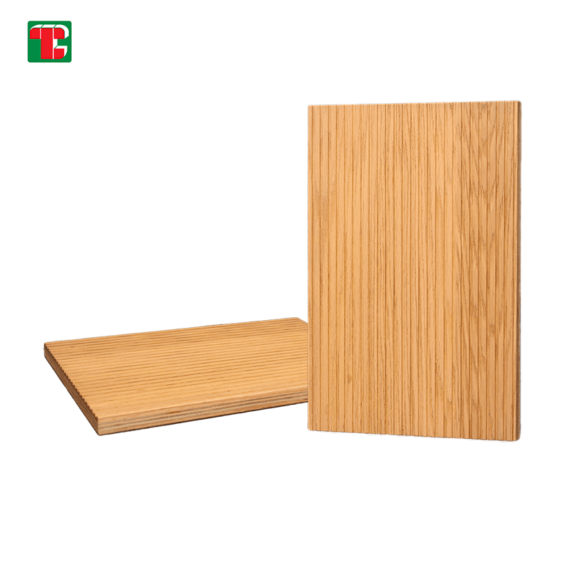 Natural Vertical Grain Slat 3D wood wall panel decorative wood panel 2