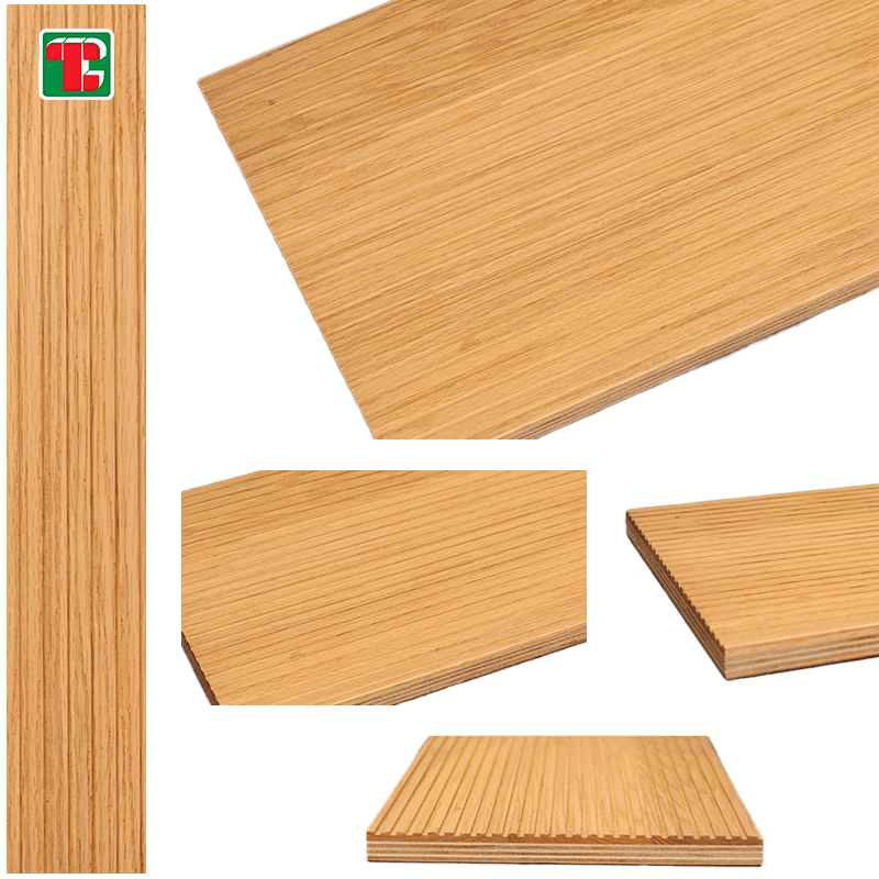 Natural Vertical Grain Slat 3D wood wall panel decorative wood panel 5
