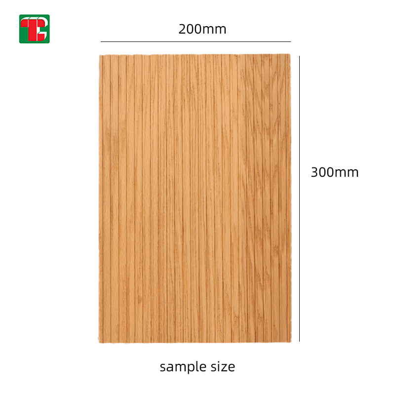 Natural Vertical Grain Slat 3D wood wall panel decorative wood panel 6