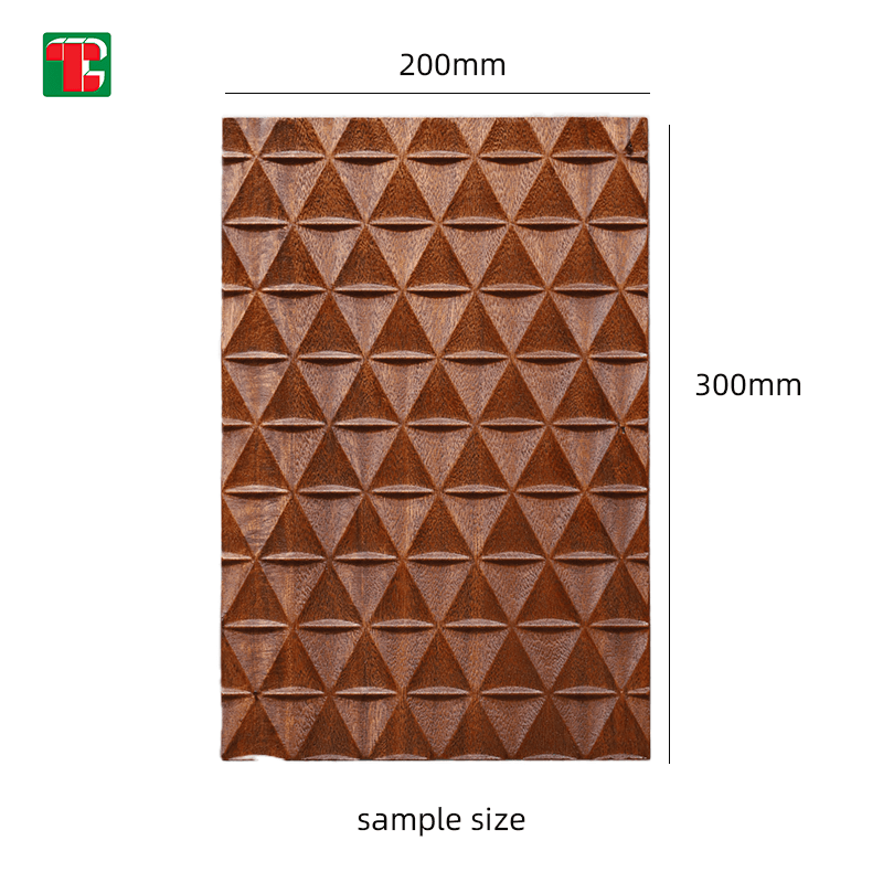 Pyramid Texture 3D wood wall panel decorative wood panel 2