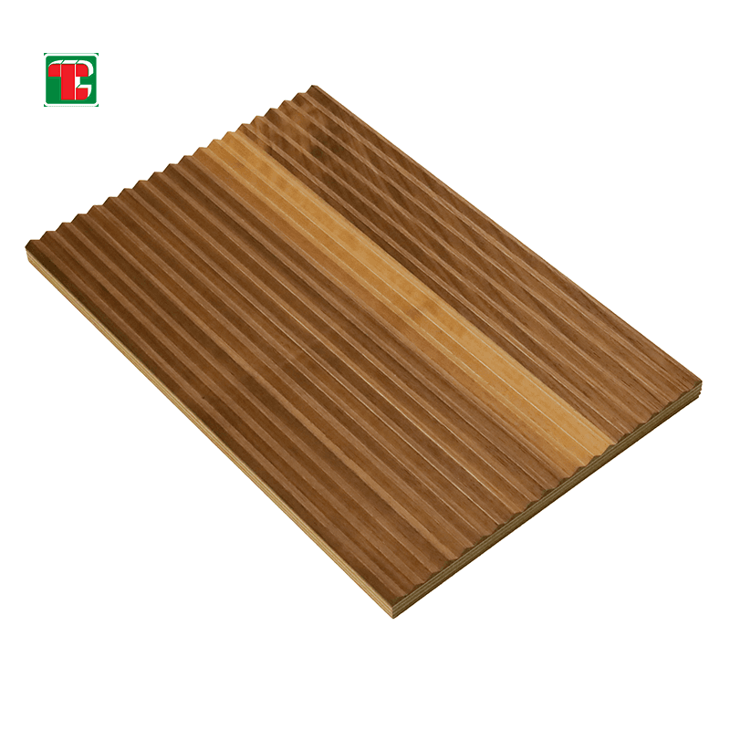 Teak Warm Vertical Slat 3D wood wall panel decorative wood panel 2