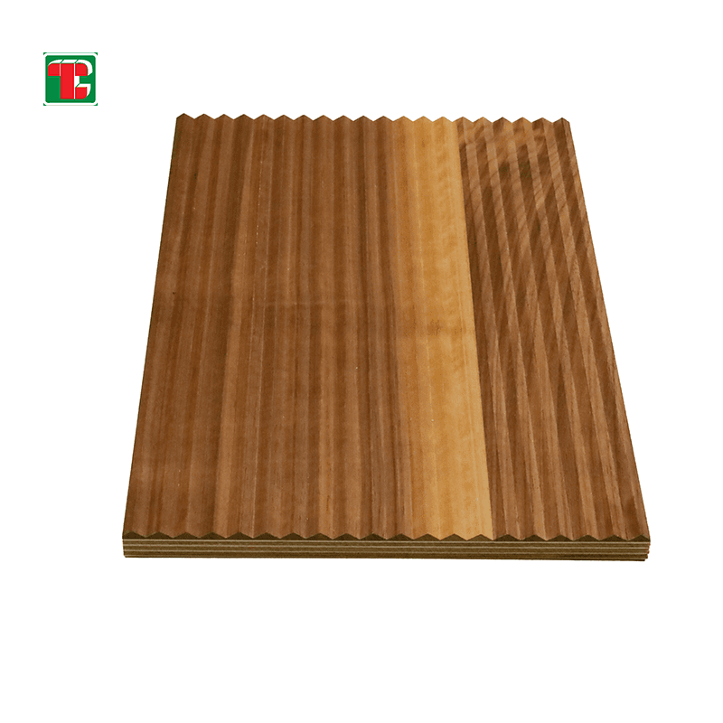 Teak Warm Vertical Slat 3D wood wall panel decorative wood panel 3