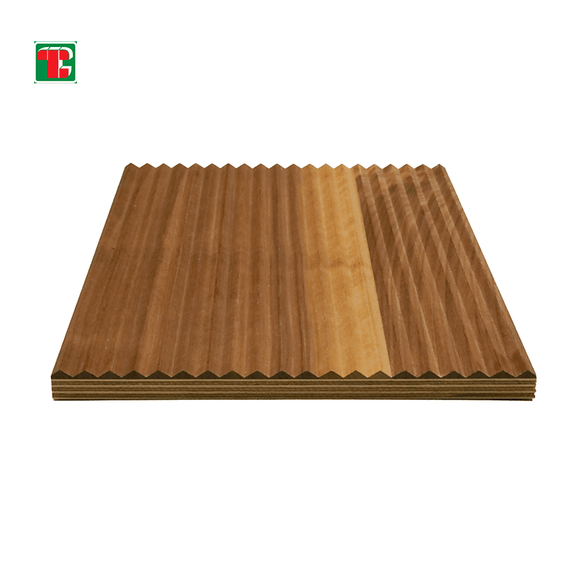 Teak Warm Vertical Slat 3D wood wall panel decorative wood panel 5