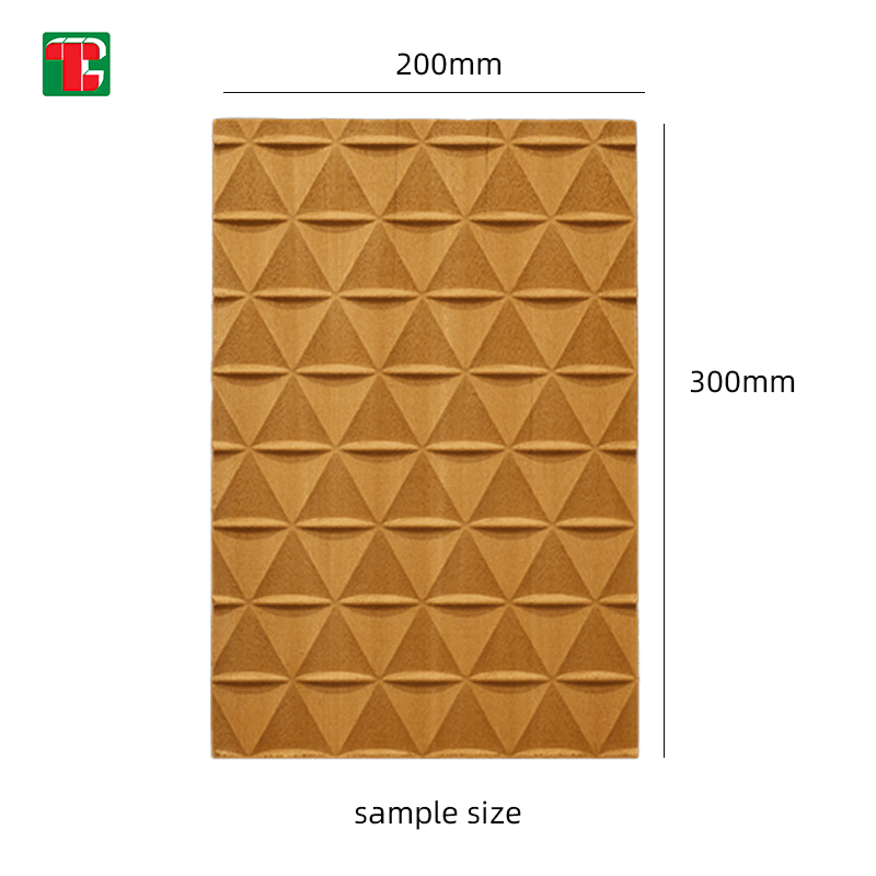 Triangle Pyramid Pattern 3D wood wall panel decorative wood panel 6