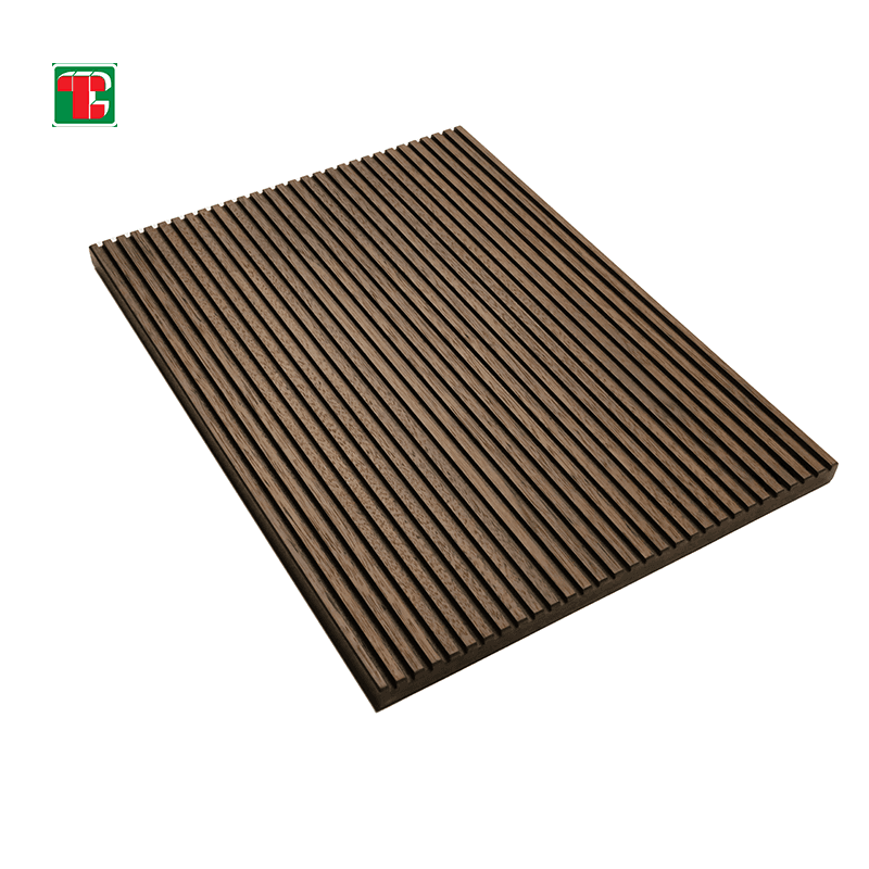 Walnut Linear Groove 3D wood wall panel decorative wood panel 2