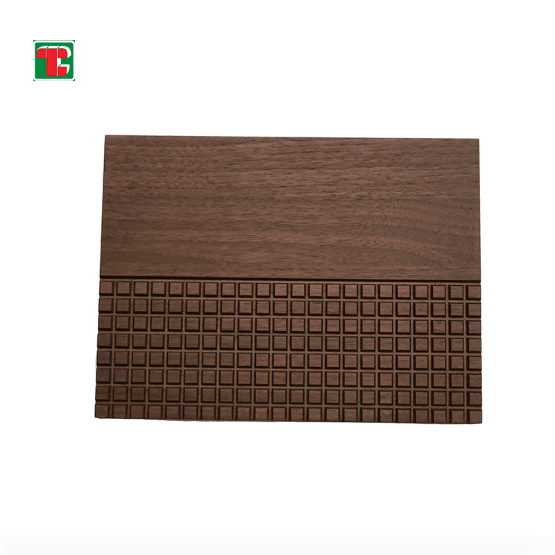 Walnut Mixed Groove 3D wood wall panel decorative wood panel 2