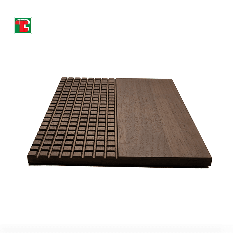 Walnut Mixed Groove 3D wood wall panel decorative wood panel 3