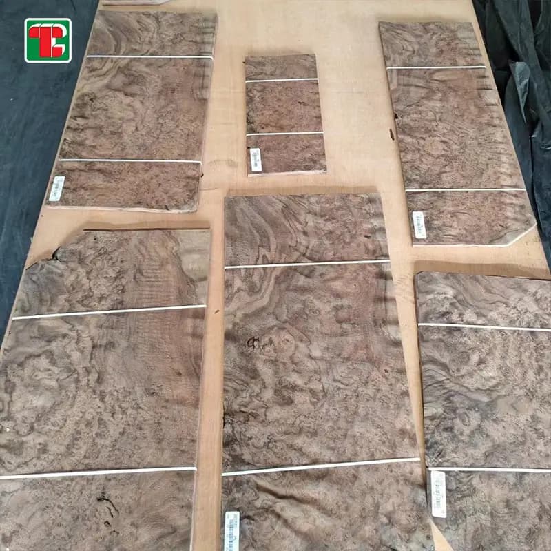 Black Walnut Burl Natural Wood Veneer Sheets for furniture, doors and decorative panels 4