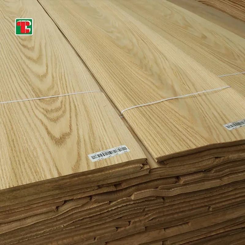 Crown Cut Red Oak Natural Wood Veneer Sheets for furniture, doors and decorative panels 4