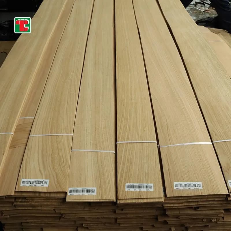 Crown Cut White Oak Natural Wood Veneer Sheets for furniture, doors and decorative panels 5