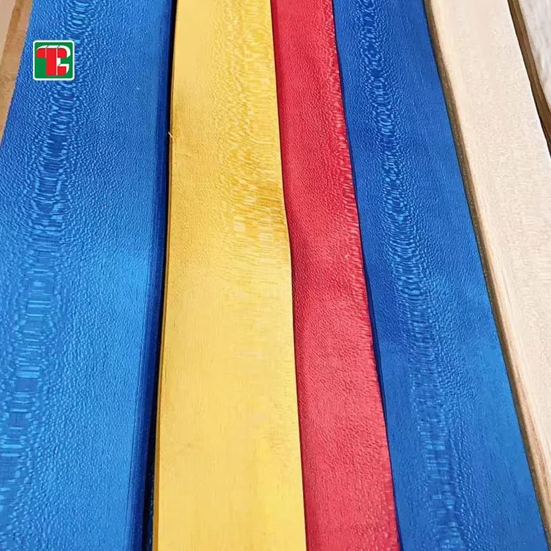 Dyed Natural Wood Veneer Sheets for furniture, doors and decorative panels 5