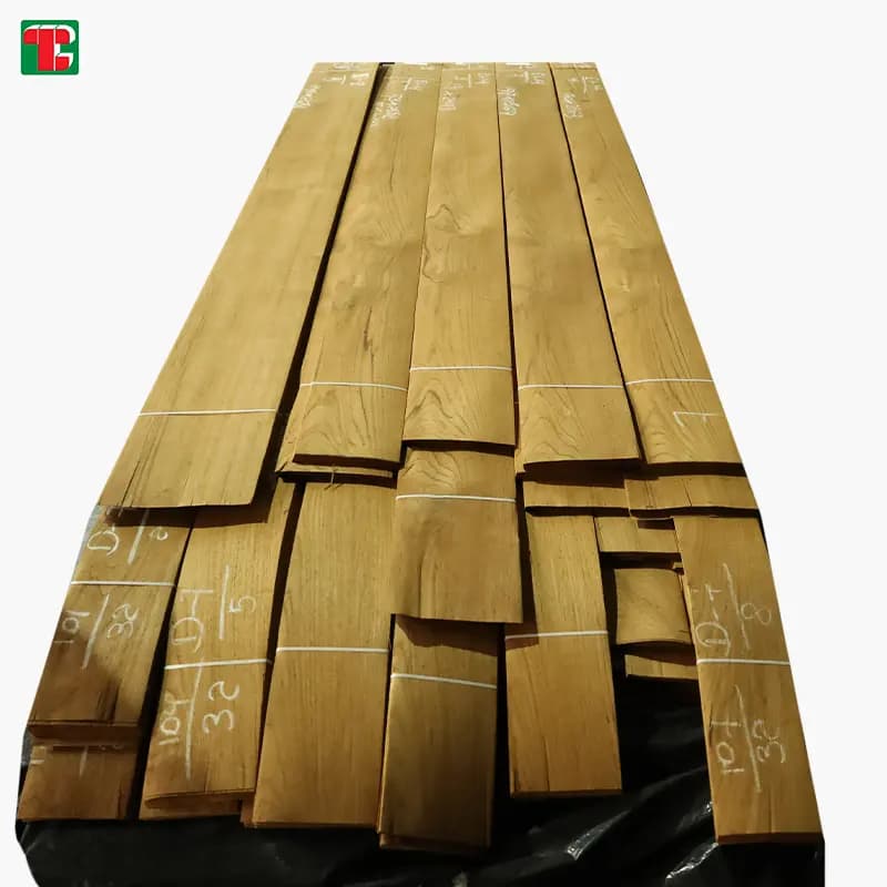 Natural Burma Teak Wood Veneer Sheets for furniture, doors and decorative panels 7
