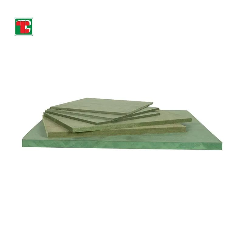 green moisture-resistant MR MDF board 12mm 16mm 18mm panel for cabinets and furniture 5