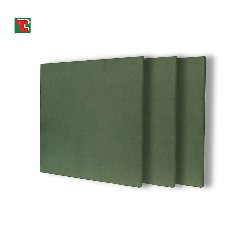 green moisture-resistant MR MDF board 12mm 16mm 18mm panel for cabinets and furniture 6